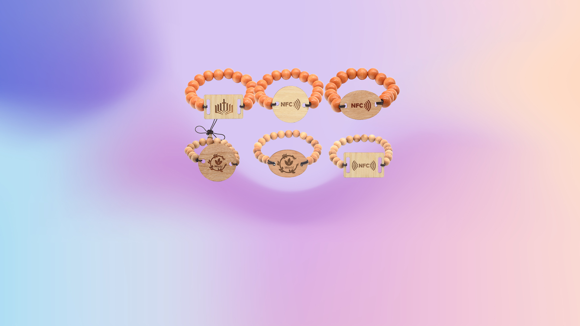 金沙8087集团RFID智能木卡工厂专业定造NFC木珠手环珠子木卡RFID非标织唛木卡源头厂家